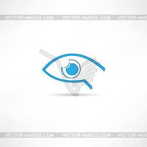 Abstract eye icon - vector image