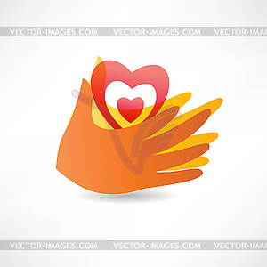 Love for others icon - vector clip art