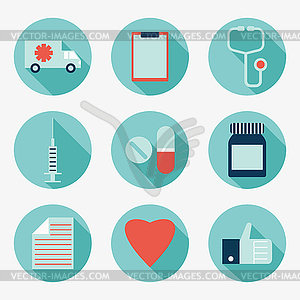 Medicine icons - vector image
