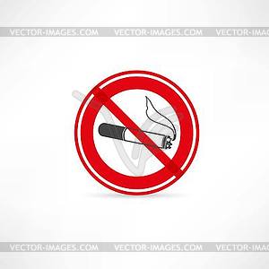 No smoking icon - vector clipart