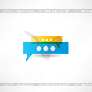 Saying something icon - vector clipart