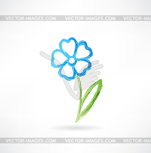 Flower icon - vector EPS clipart