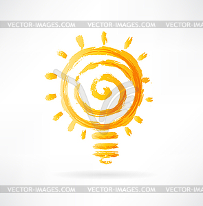 Lightbulb icon - vector clipart