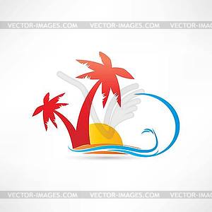 Palm rest icon - vector EPS clipart