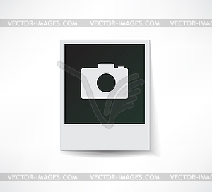 Photo cards icon - vector clipart