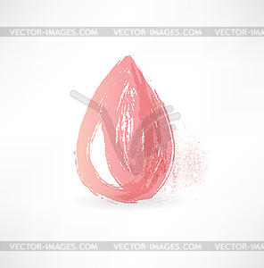 Drop of blood icon - vector image