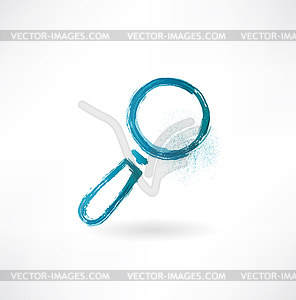 Magnifying glass icon - vector clipart