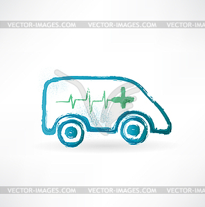 Ambulance icon - vector clip art