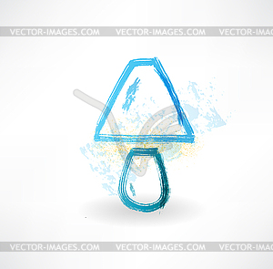 Brush table lamp icon - vector image