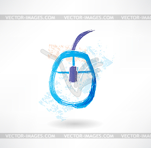 Computer mouse brush icon - vector clipart / vector image