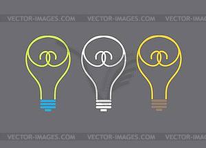 Light lamp icon - vector image