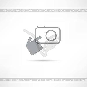 Making photo icon - vector clipart