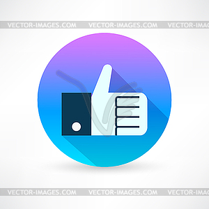 Thumb up icon - vector image