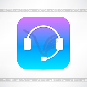 Headphone icon - vector image