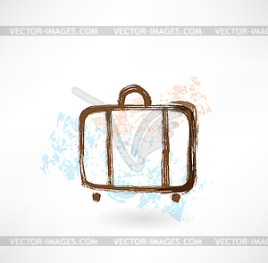 Luggage grunge icon - vector clipart