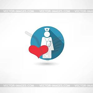 Doctor icon - vector clipart