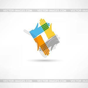 Communication hands - vector clipart