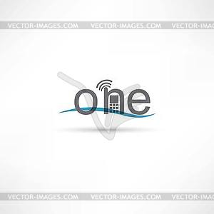 Phone one - vector image