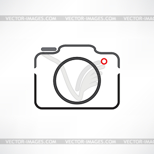 White camera - vector clipart