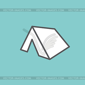 White tent - vector clipart