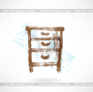 Chest of drawers - vector clipart