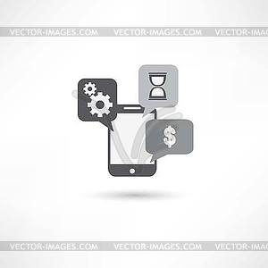 Repairing mobile phone - vector clipart