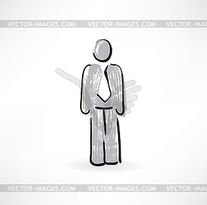 Man in suit - vector clip art