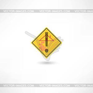 Warning construction - vector image