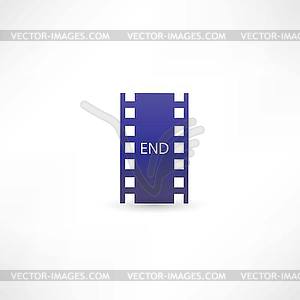 Last film frame - vector image