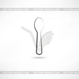 Line spoon - vector clip art