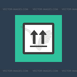 Box icon - vector clip art