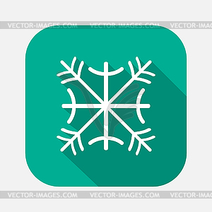 Snowflake icon - vector image