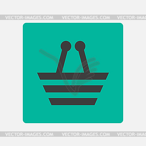 Shopping cart icon - vector clipart