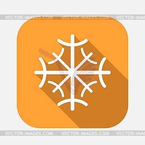 Snowflake icon - vector EPS clipart