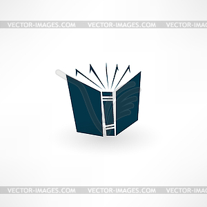 Book icon - vector EPS clipart