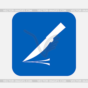 Knife icon - vector clip art