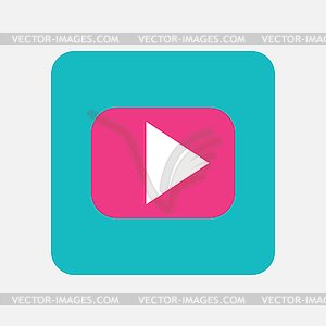 Play icon button - vector image