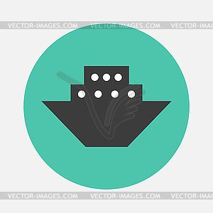 Steamboat icon - vector clipart