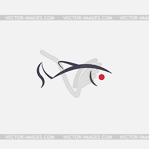 Fish icon - vector clip art