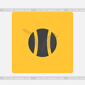 Tenysny ball icon - vector image