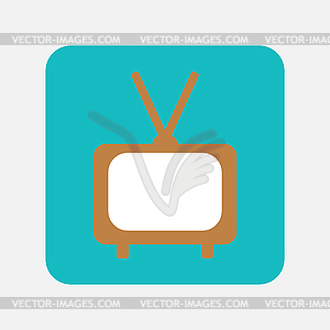 TV icon - vector image