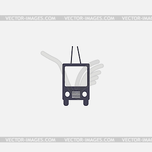 Trolleybus icon - vector clip art