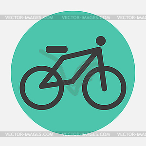 Велосипед значок - клипарт в формате EPS