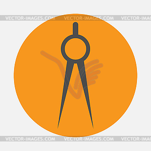 Compasses icon - vector image