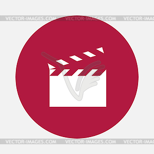 Movie slapstick - vector image