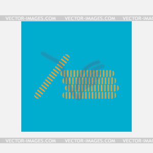 Coins icon - royalty-free vector clipart