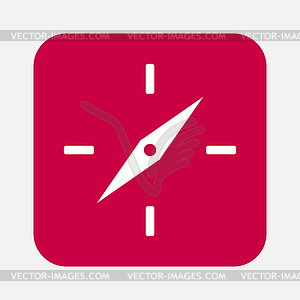 Clock face icon - royalty-free vector clipart