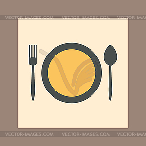 Tableware icon - vector clipart