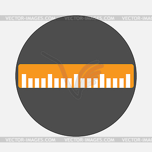 Ruler icon - vector image