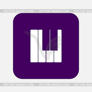 Piano keys - vector clipart